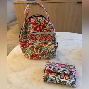 Vera Bradley retired hope garden lunch box and wallet